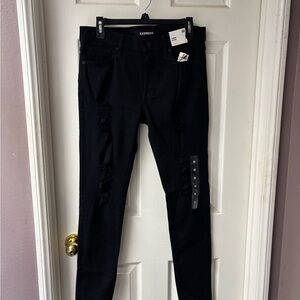 Express Black Mid Rise Leggings